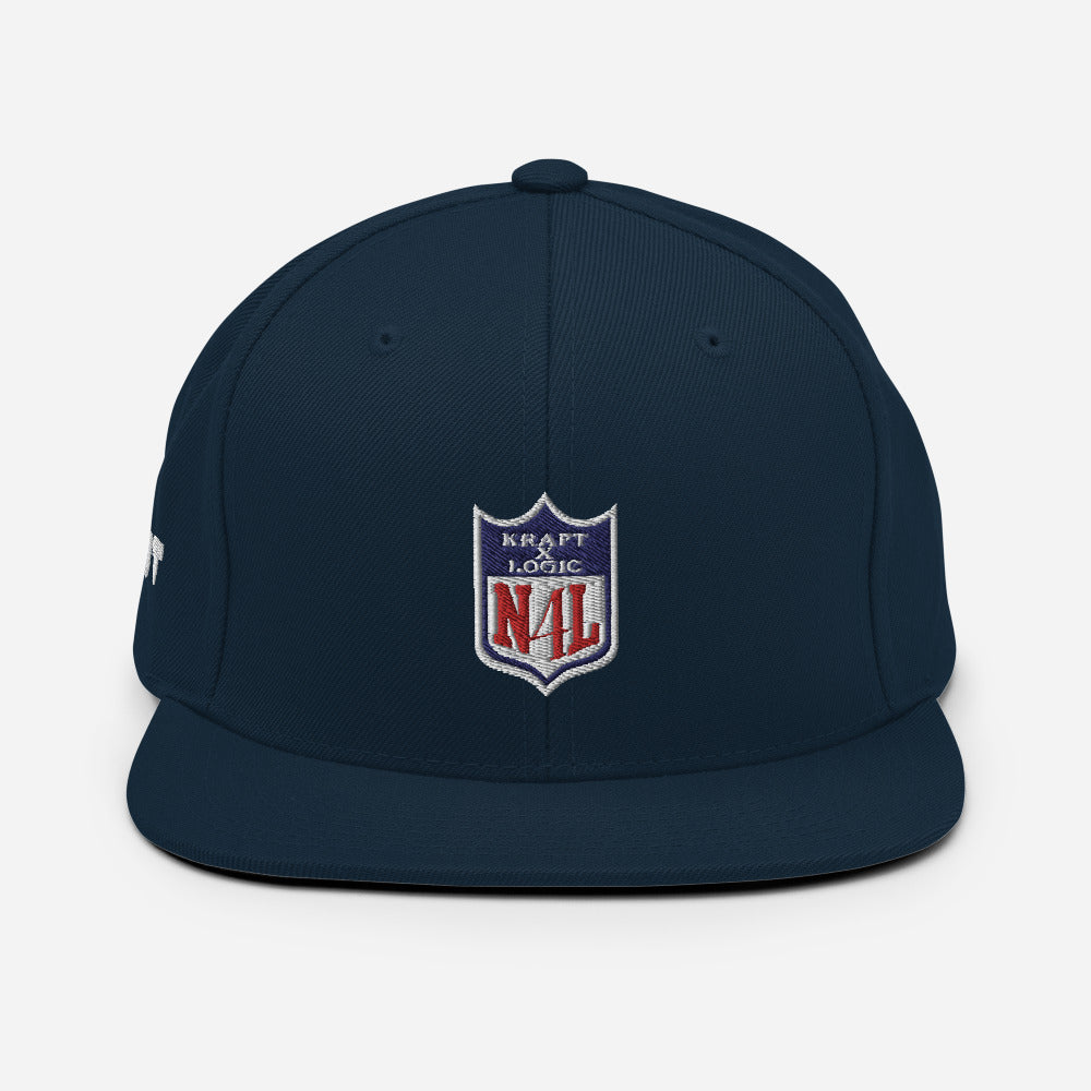 Vintage NFL Shield Plain Logo Snapback Trucker Hat Adjustable 